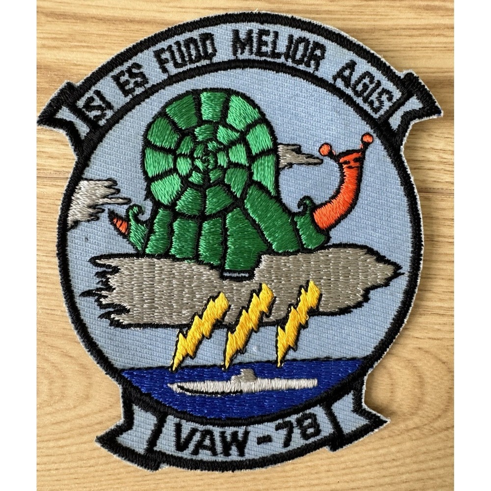 US‎ Navy VAW-78 Squadron Patch Si Es Fudd Melior Agis Embroidered
